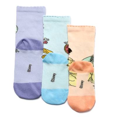 Chaussettes Princesses Disney pour enfants, lot de 3&nbsp;paires