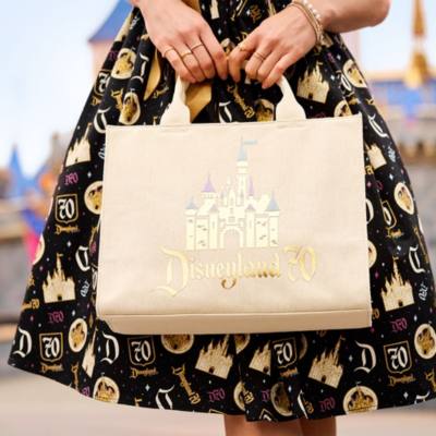 Disneyland Resort 70th Anniversary Sleeping Beauty Castle Woven Tote