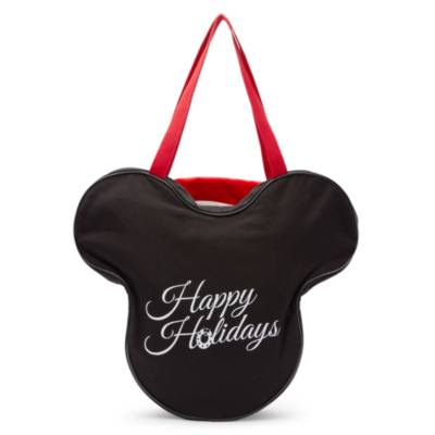Mickey Mouse Big Face Christmas Canvas Tote Bag
