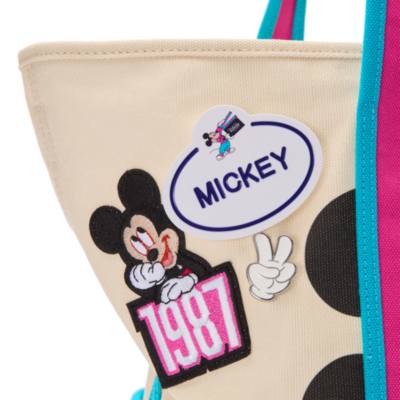 Mickey Mouse Disney Store Est. 1987 Exclusive Large Canvas Tote Bag