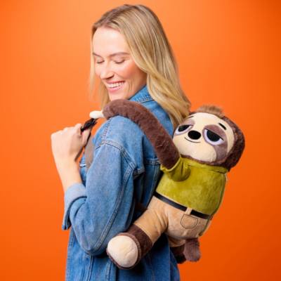 Zoomania 2 - Flash Slothmore - Kuscheltier-Rucksack