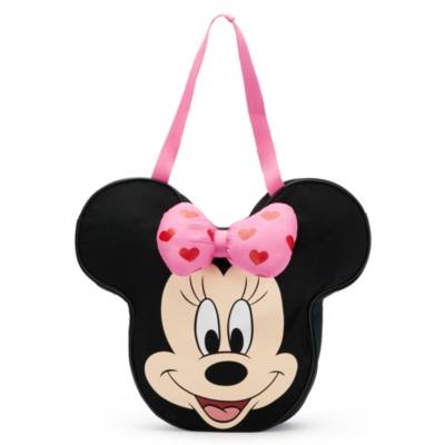 Bolso grande lona coraz&oacute;n y cara Minnie Mouse