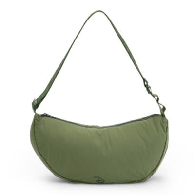 Borsa a spalla verde oliva Disney con silhouette di Topolino