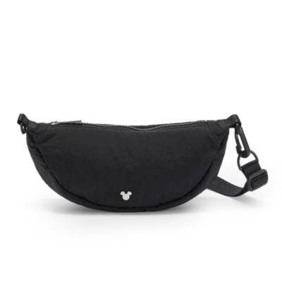 Borsa a tracolla nera Disney con silhouette di Topolino