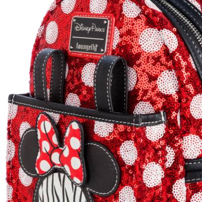 Loungefly Minnie Mouse Polka Dot Sequin Mini Backpack