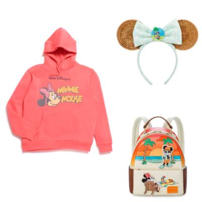 Mickey and Minnie Mouse Hooded Sweatshirt and Accessories Collection For Adults