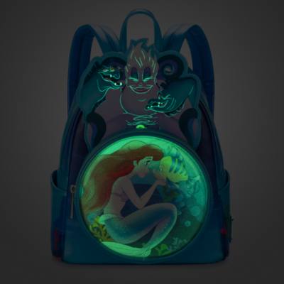 Loungefly The Little Mermaid 35th Anniversary Glow-in-the-Dark Mini Backpack