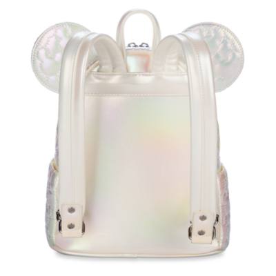 Loungefly Mickey Mouse Icon Quilted Iridescent Mini Backpack