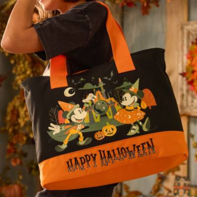 Bolso grande lona Halloween Mickey Mouse y sus amigos