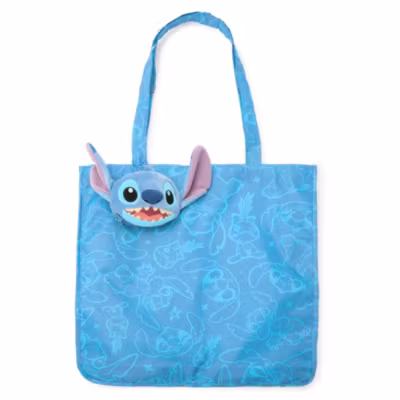 Stitch Foldable Tote Bag, Lilo & Stitch