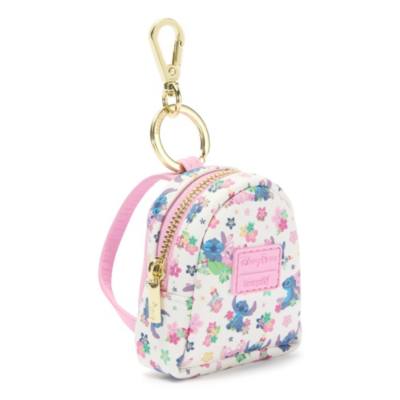Loungefly Disney Parks Angel and Stitch Floral Bag Charm, Lilo & Stitch