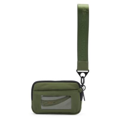 Astuccio da polso verde oliva Disney con cerniera e silhouette di Topolino