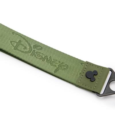 Astuccio da polso verde oliva Disney con cerniera e silhouette di Topolino