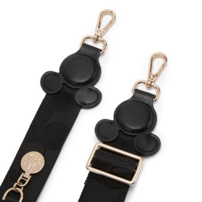 Micky Maus Symbol - Schwarzer Umh&auml;ngeriemen f&uuml;r Taschen