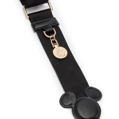 Micky Maus Symbol - Schwarzer Umh&auml;ngeriemen f&uuml;r Taschen