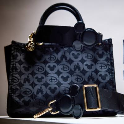 Micky Maus Symbol - Schwarzer Umh&auml;ngeriemen f&uuml;r Taschen