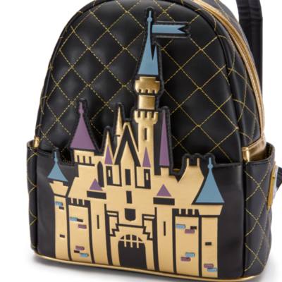 Loungefly Disneyland Resort 70th Anniversary Sleeping Beauty Castle Mini Backpack