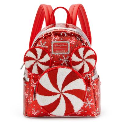 Loungefly Mickey Mouse Icon Peppermint Swirl Mini Backpack