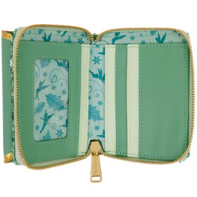 Loungefly Tinker Bell Festive Sequin Tri-Fold Wallet, Peter Pan