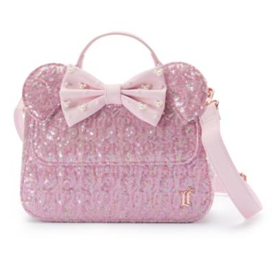 Minnie Mouse Ear Loungefly Crossbody Bag, Rose Pearl