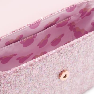 Minnie Mouse Ear Loungefly Crossbody Bag, Rose Pearl