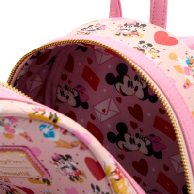 Loungefly Mini sac &agrave; dos Mickey et ses amis pour la Saint-Valentin