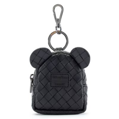 Loungefly Mickey Mouse Black Woven Mini Backpack Bag Charm
