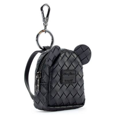 Loungefly Mickey Mouse Black Woven Mini Backpack Bag Charm