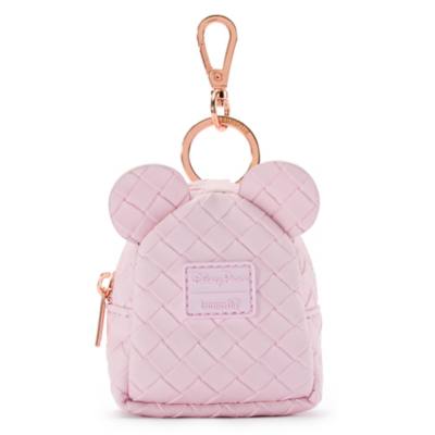 Loungefly Mickey Mouse Pink Woven Mini Backpack Bag Charm