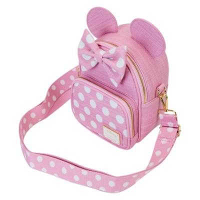 Loungefly Minnie Mouse Straw Mini Convertible Bag