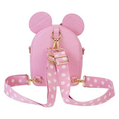 Loungefly Minnie Mouse Straw Mini Convertible Bag