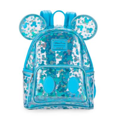 Loungefly - Micky Maus Symbol - Transparenter Mini-Rucksack