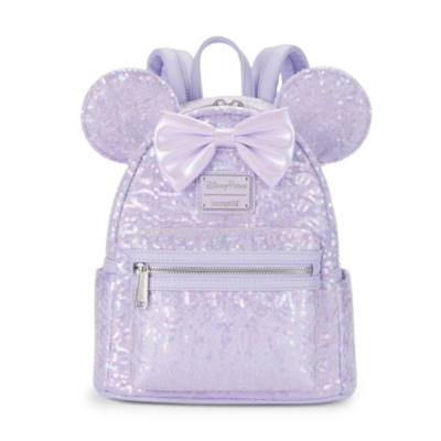 Loungefly, minimochila lentejuelas Minnie Mouse, Opalescent