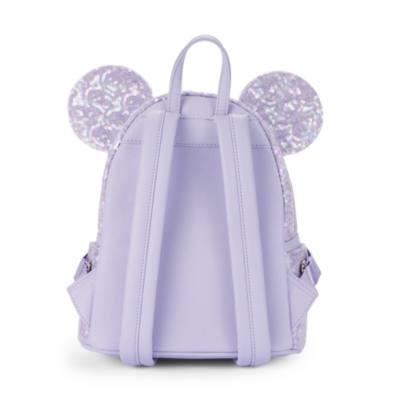 Loungefly, minimochila lentejuelas Minnie Mouse, Opalescent