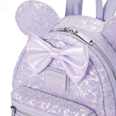 Loungefly, minimochila lentejuelas Minnie Mouse, Opalescent
