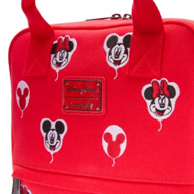 Loungefly Mickey and Minnie Mouse Canvas Backpack