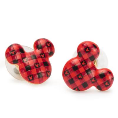 BaubleBar Mickey Mouse Icon Plaid Earrings