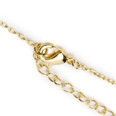 Minnie Mouse Goldtone Bow Heart Necklace