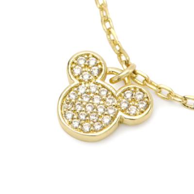 Mickey and Minnie Mouse Goldtone Bolo Charm Bracelet