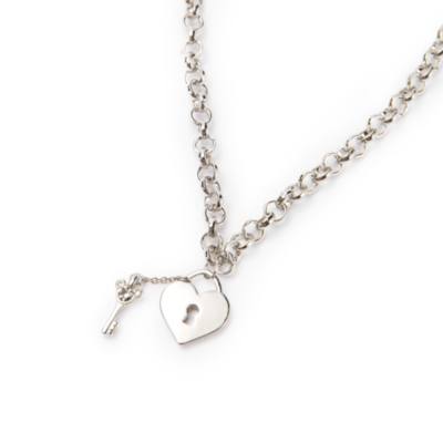 Mickey Mouse Silvertone Locket Charm Necklace