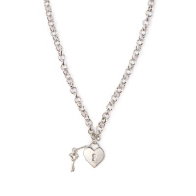 Mickey Mouse Silvertone Locket Charm Necklace
