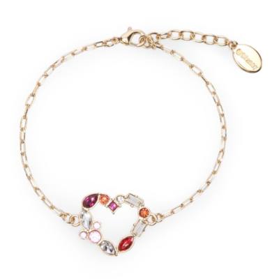 Mickey Mouse Heart Goldtone Bracelet