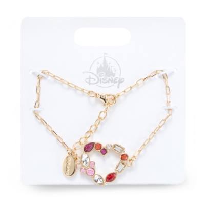 Mickey Mouse Heart Goldtone Bracelet