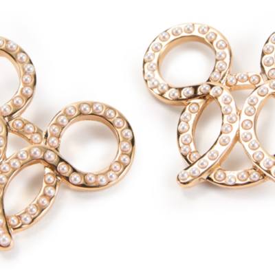 Mickey Mouse Pretzel Hoop Earrings