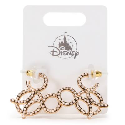 Mickey Mouse Pretzel Hoop Earrings
