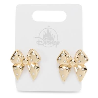 Pendientes bot&oacute;n lazo Mickey Mouse