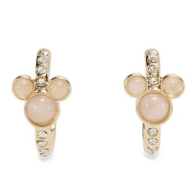Pendientes aro piedras semipreciosas Mickey Mouse