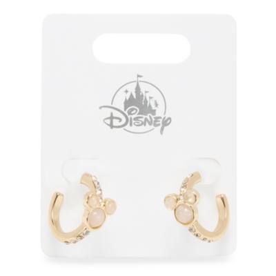 Pendientes aro piedras semipreciosas Mickey Mouse