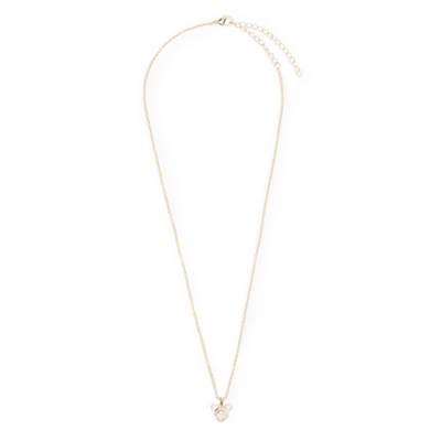 Collier Mickey &agrave; cercle dor&eacute;