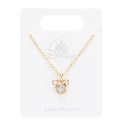 Collier Mickey &agrave; cercle dor&eacute;
